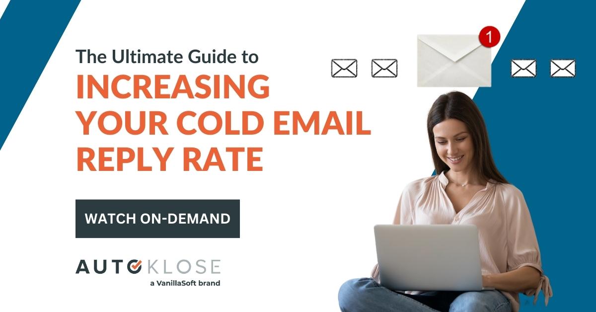 Ultimate Guide To Increasing Your Cold Email Reply Rate | Webinar